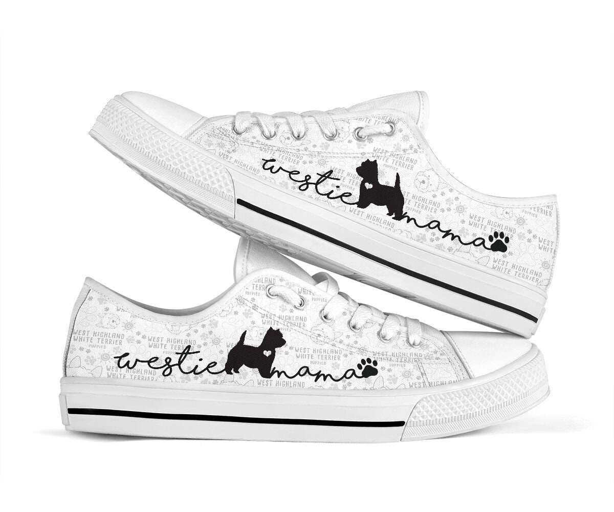 Modern Custom Low Tops Pet Lovers Shoes Dog Shoes West Highland White Terrier Beat Low Tops Durable Perfect Gift Personalized Shoes