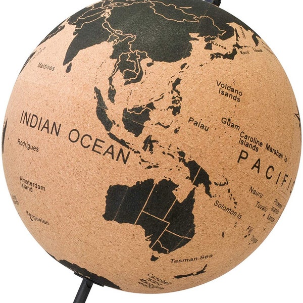 Tripvea - Globe terrestre Vintage en liège