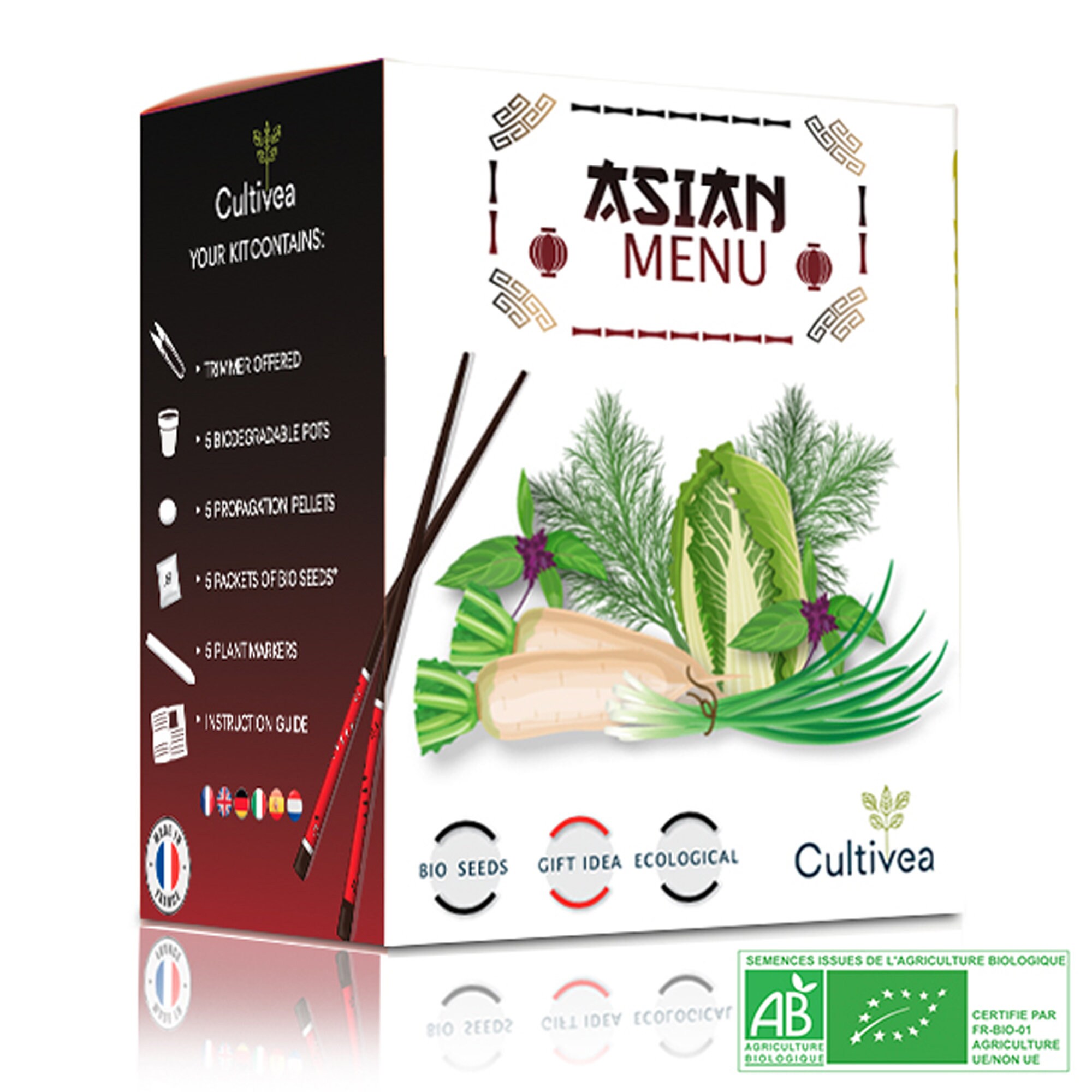 Cultivea - Mini Kit Saveurs Du Monde Menu Asiatique Bio