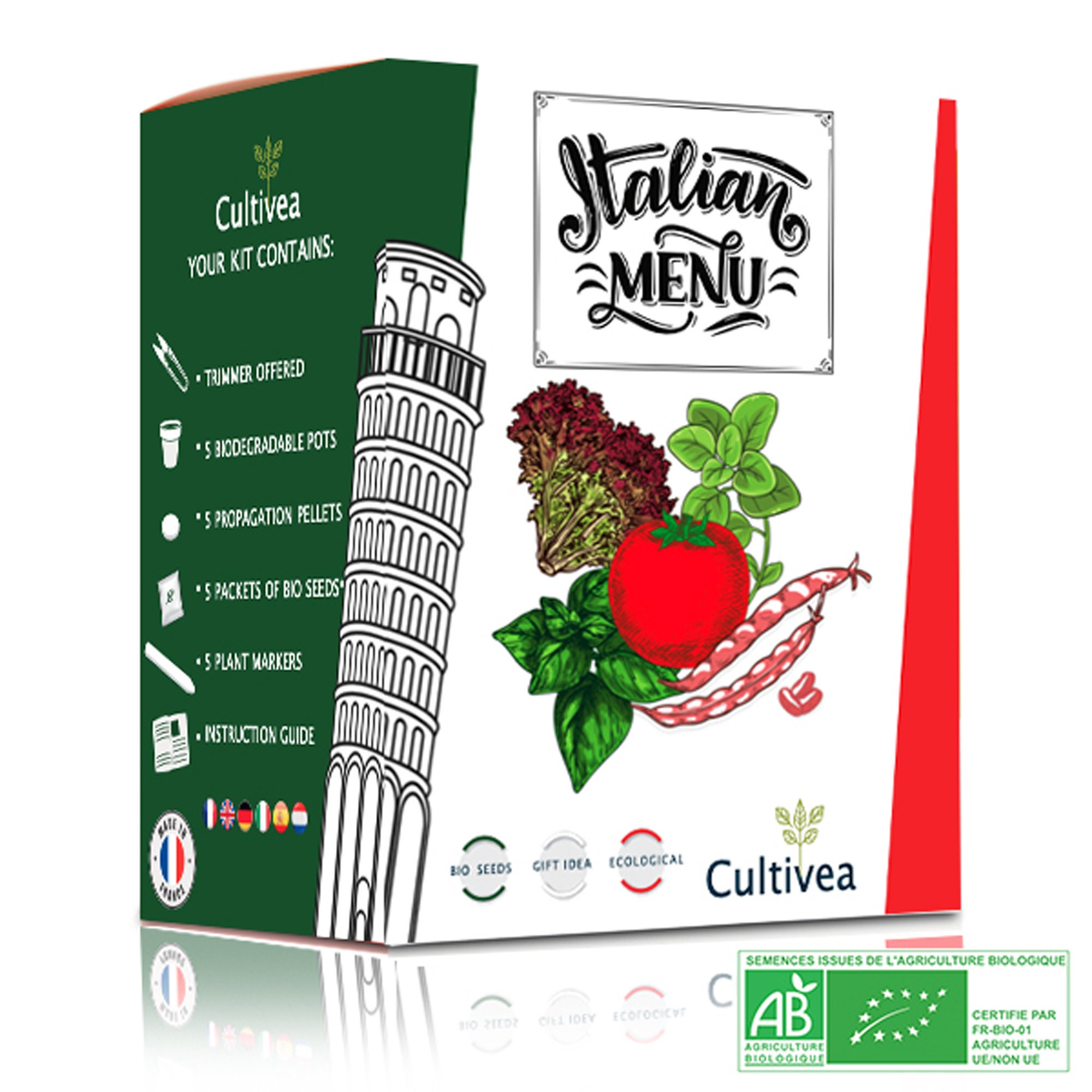 Cultivea - Kit Prêt à Pousser Menu Italien