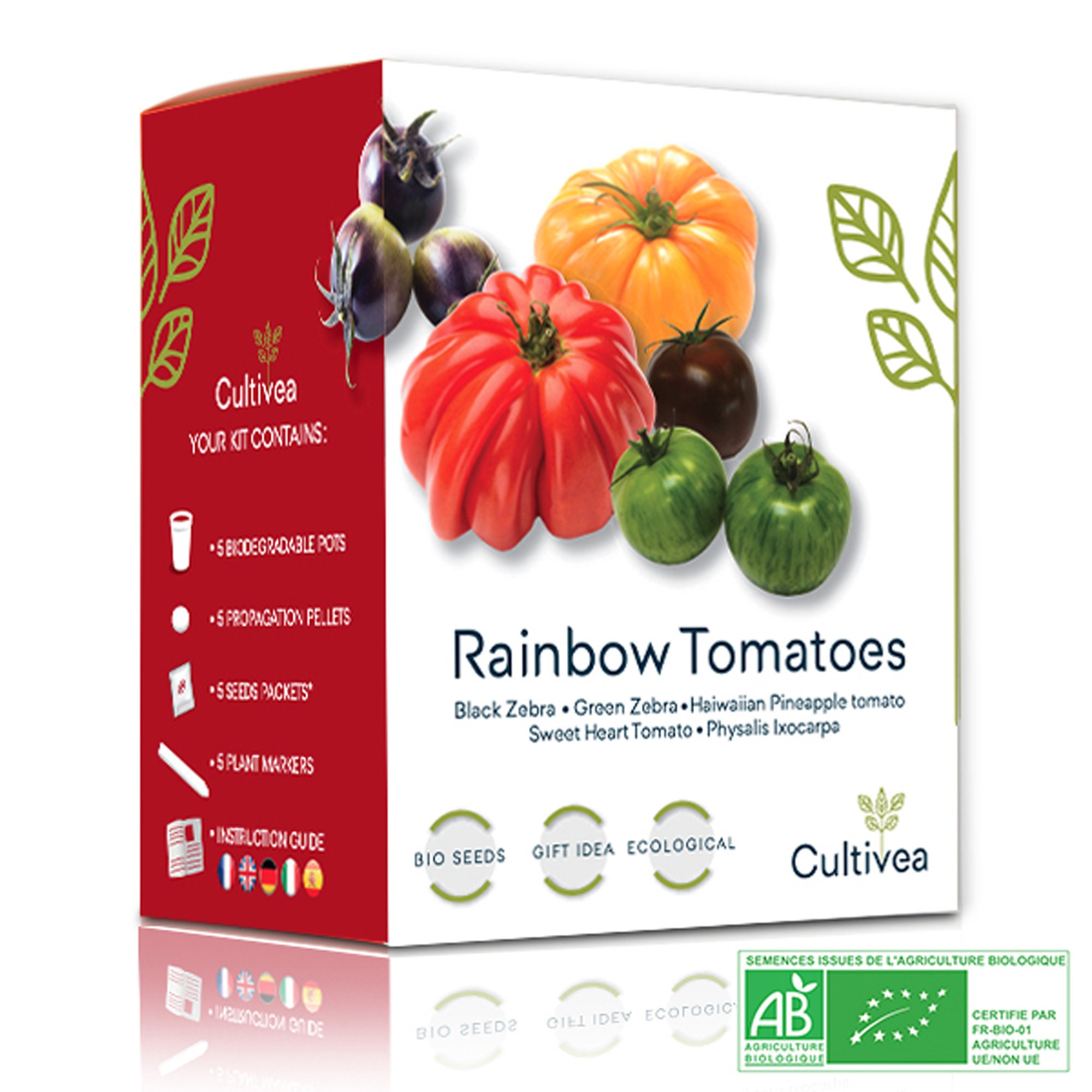 Cultivea Mini - Kit Prêt à Pousser Tomates Colorées