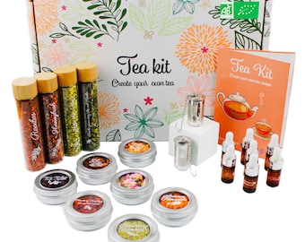 L&G® - Tea infusion preparation and tasting kit - Honeybush, Rooibos, Maté - Gift ideas, original DIY, Made in France