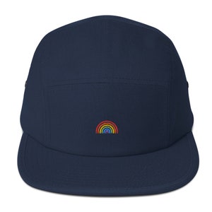 Geborduurde regenboogpet met 5 panelen, LGBTQ Pride-pet