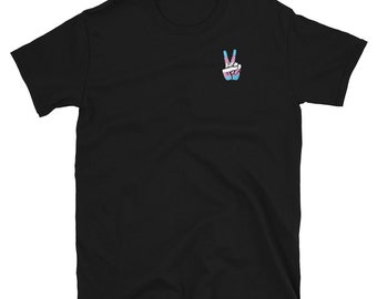Trans Flagge - Peace Zeichen