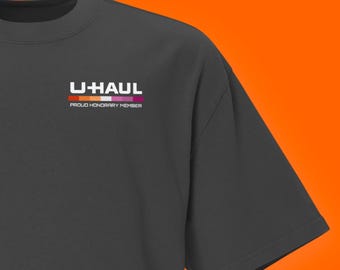 U-Haul Tee | Ehren-Team-Member | Übergroßes verblasstes T-Shirt | LGBTQ+ Mode | Lustiges Lesben Shirt