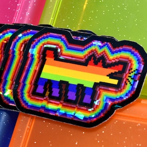 Rainbow Prismatic Bark Sticker