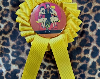 LOOSE NUT black flag inspired Rosette Pin