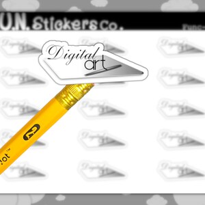 Digital Art Stickers, Digital Drawing Stickers, Artist Stickers, Planner Stickers, Journal Stickers, Functional Stickers