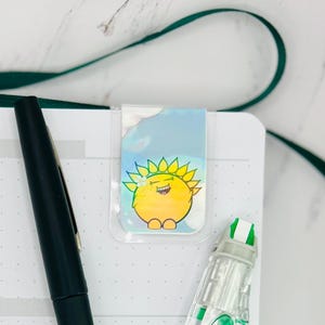 Magnetic Bookmarks, Reading Accessories, Reading Gift, Planner Accessories, Gift for Reader, Cute Magnetic Bookmark, Sun Magnetic Bookmark