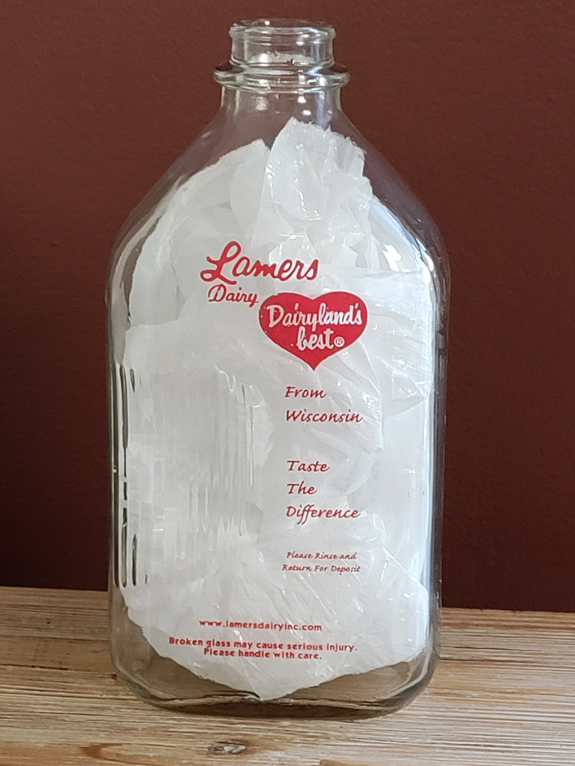 Vintage Glass Milk Bottle Lamers Dairy Dairyland's Best Etsy