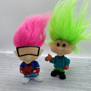 海外輸入人形 Burger King Glowビンテージ トロール Trolls