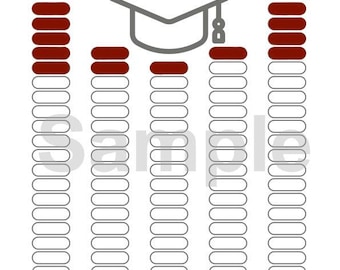 Student Loan Payoff Chart (digital download) // Fill in 100 Blocks to Stay Motivated to Pay off Your Student Loans!