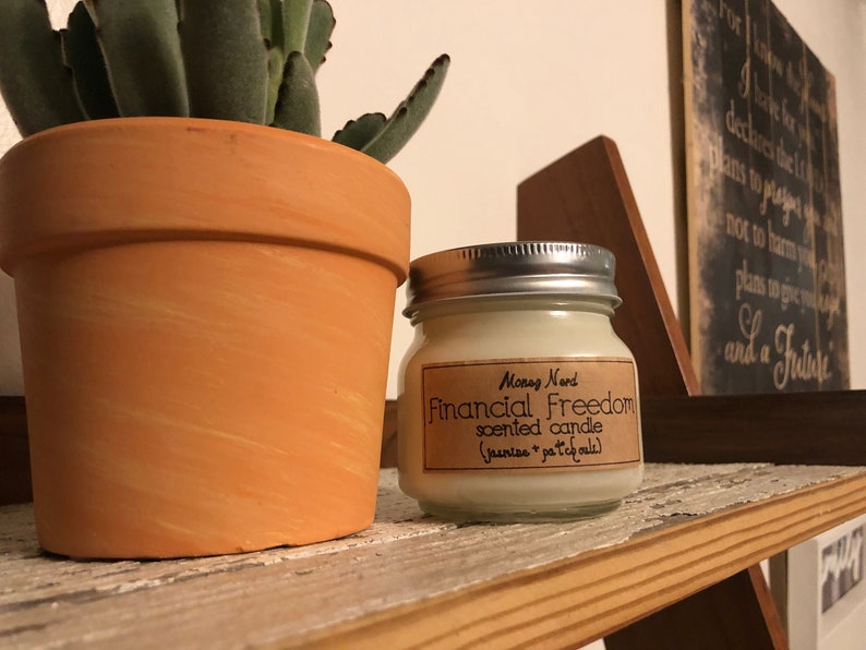 Jasmine Patchouli Candle Essential Oil Candles Soy image 0