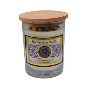 Healing Gem Stone Soy Candle