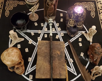 Varita de Nigromante de 15″ Varita Ritual – Trabajo Espiritual y Destierro