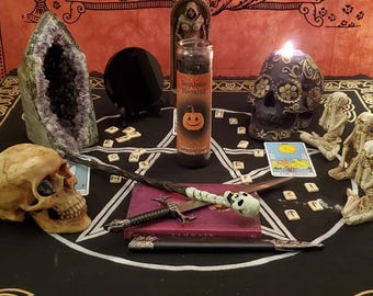 Samhain Blessing 7 Day Candle – Ritual Candle for Ancestral Honor, Protection & Shadow Work