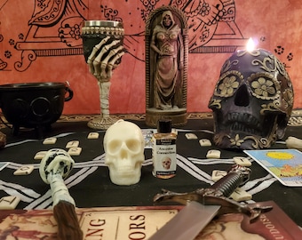 Juego de velas y aceites Conexión con los Ancestros: para honrar a los antepasados y comunicarse con los espíritus.