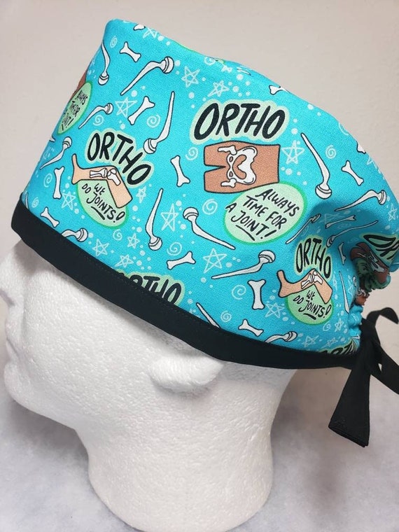 Funny Medical Scrub Cap, Orthopedics, Surgeon's Cap, Nurse Cap, Bone Cap, Funny Cap, Healthcare Cap