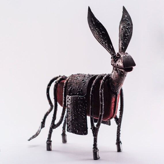 Metal donkey Animal art unique gift for any occasion Etsy