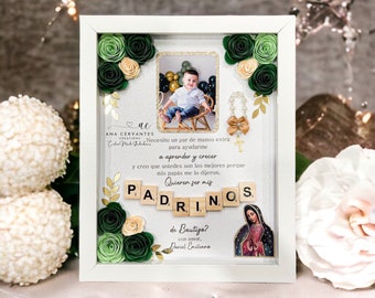 Baptism Proposal Shadow Box - Caja de Sombra de Propuesta de Bautismo