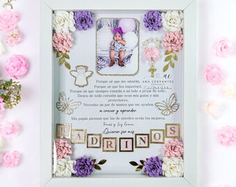 Personalized Baptism Proposal Shadow Box – Custom Keepsake