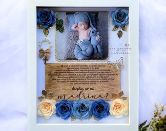 Personalized Baptism Proposal Shadow Box – Custom Keepsake Gift
