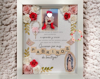 Baptism Proposal Shadow Box - Caja de Sombra de Propuesta de Bautismo
