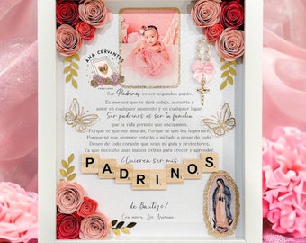 Baptism Proposal Shadow Box - Caja de Sombra de Propuesta de Bautismo