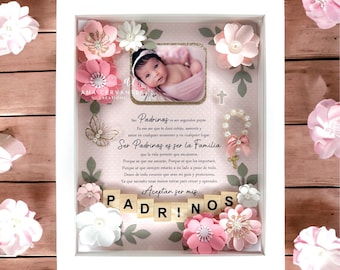 Baptism Proposal Shadow Box - Caja de Sombra de Propuesta de Bautismo