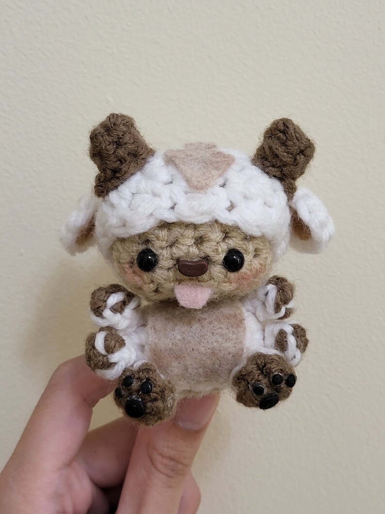 Crochet Appa & Aang Amigurumi Keychain From Avatar the Last Etsy