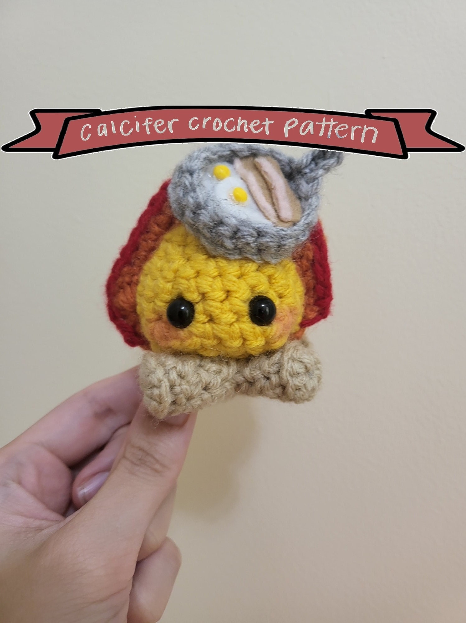 Calcifer Crochet Pattern From Howl's Moving Castle Etsy