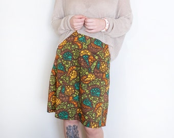 Vintage 70s Midi Flower Girl Skirt