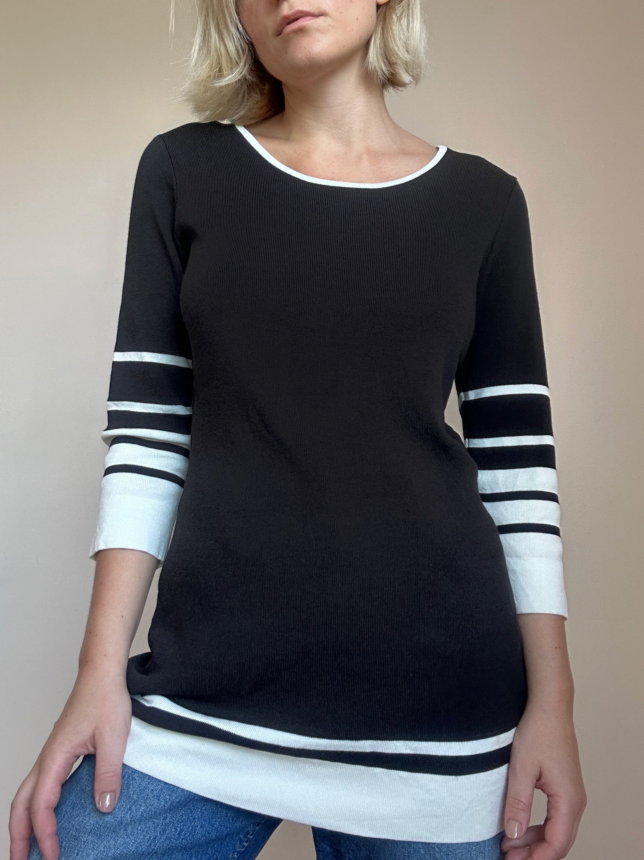 Low Classic Stripe Sailor Zip-up Knit main image 1