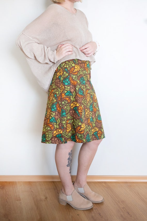 Vintage 70s Midi Flower Girl Skirt - image 5