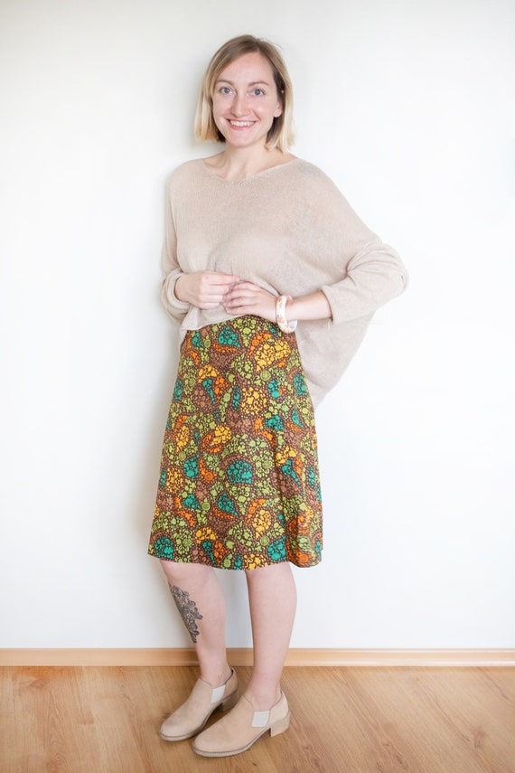 Vintage 70s Midi Flower Girl Skirt - image 3