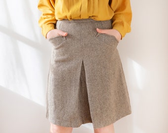 Vintage Wool Skirt Size M, Capsule Wardrobe Must Have