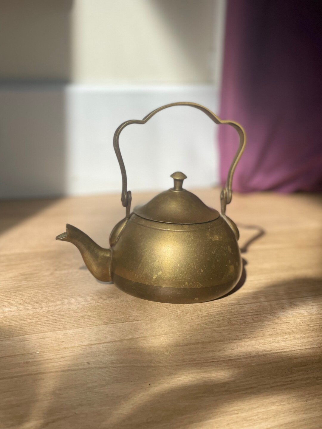 1930s Small Brass Teapot Perfect for One Cup of Tea Etsy