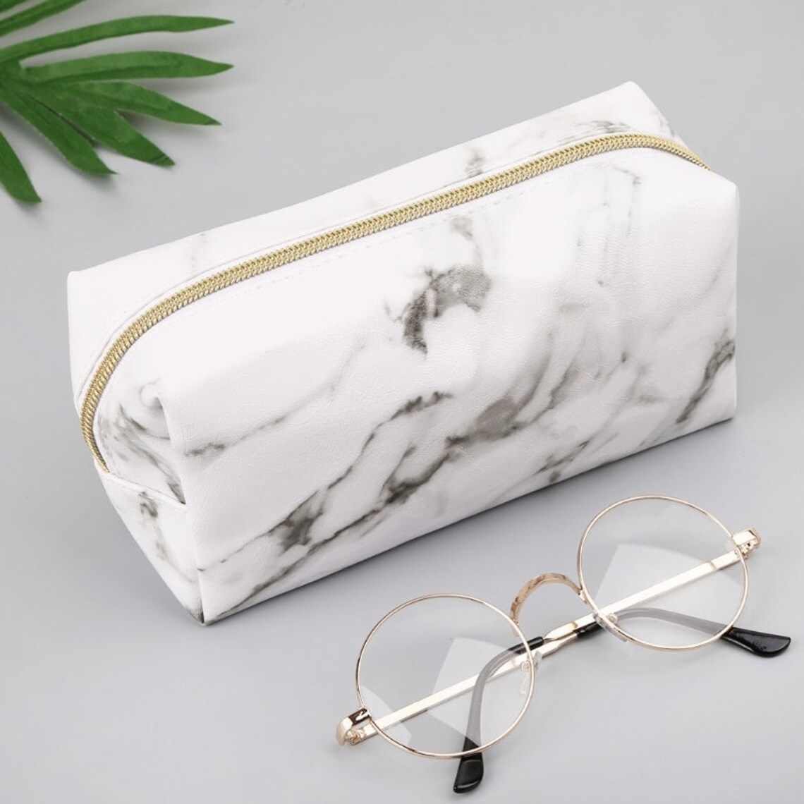 Marble Pencil Case Etsy