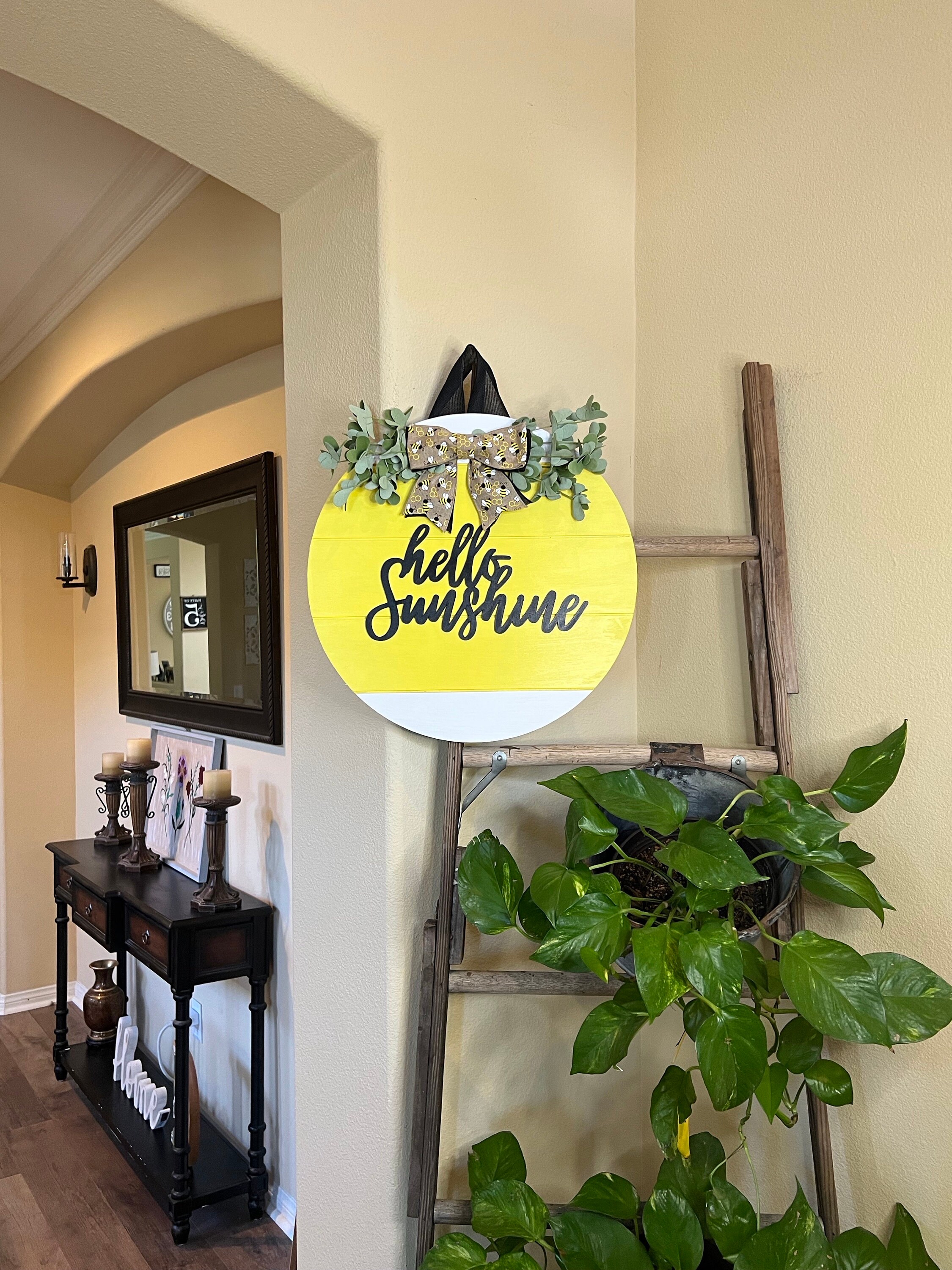 Hello Summer Door Sign Farmhouse Sunflower Summer Decor Sign Welcome Summer Door Sign For Front Door Hanging Sign For Home Summer Decor Sign For Home Wall Farmhouse