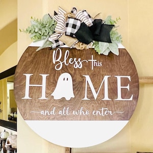 Interchangeable Sign For Front Door, Seasonal Door Hanger, Front Door Decor, Farmhouse Wreath, Everyday Door Sign
