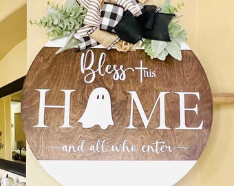 Interchangeable Sign For Front Door, Seasonal Door Hanger, Front Door Decor, Farmhouse Wreath, Everyday Door Sign
