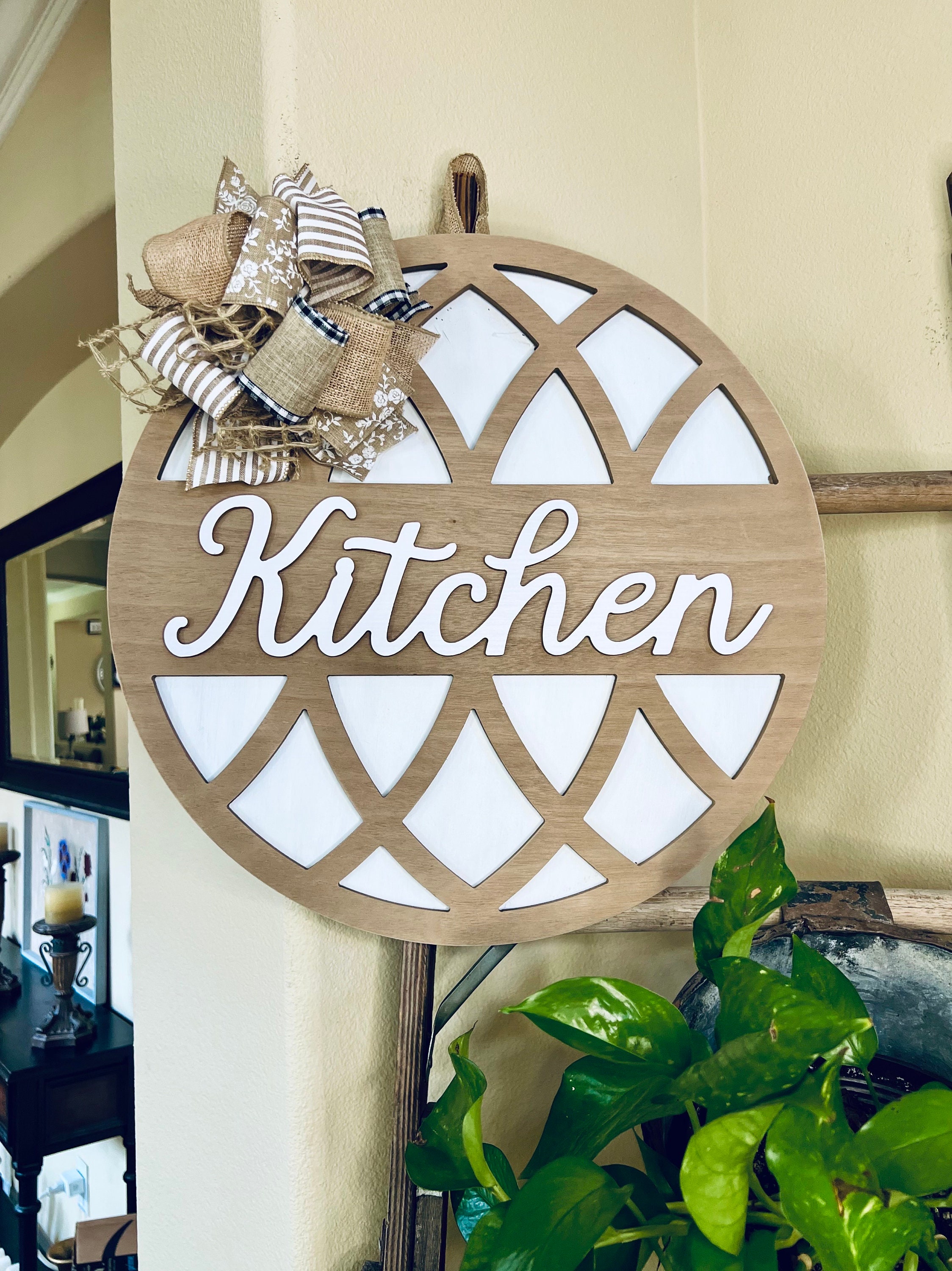 Kitchen Farmhouse Sign, Kitchen Wall Decor, Kitchen Wall Hanging ...