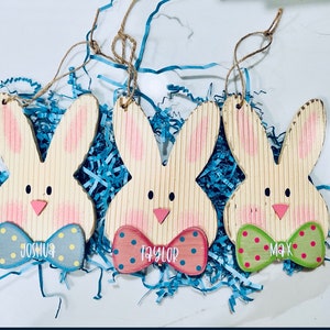 Ostern Namensschild, personalisierte Ostern Namensschild, Namensschilder, Benutzerdefinierte Ostern Tag, Ostern, Ostern Tischkarte, Frühling Namensschild, Hase Holzform