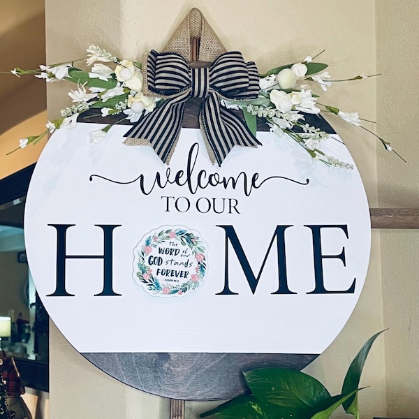 Interchangeable Sign For Front Door, Seasonal Door Hanger, Front Door Decor, Farmhouse Wreath, Everyday Door Sign