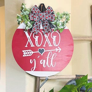 Vanentine’s Door Decor, Valentine Door Sign, Front Door Hanger, Valentines Day Wreath, Vanentine’s Day Decor