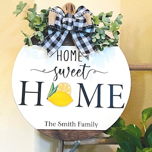 Interchangeable Sign For Front Door, Seasonal Door Hanger, Front Door Decor, Farmhouse Wreath, Everyday Door Sign