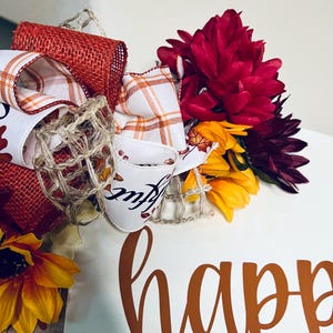 Fall Front Door Decor, Happy Fall Y’all Door Sign, Welcome Door Hanger, Fall Wood Door Wreath, Autumn Door Sign, Pumpkin Door Decor image 4