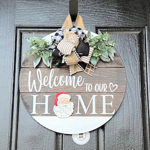Interchangeable Sign For Front Door, Seasonal Door Hanger, Front Door Decor, Farmhouse Wreath, Everyday Door Sign
