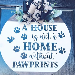 Front Door Decor, Dog Door Sign, Welcome Door Sign, Front Door Hanger, Front Door Wreath, Dog Lover Door Hanger, Welcome Dog Door Hanger