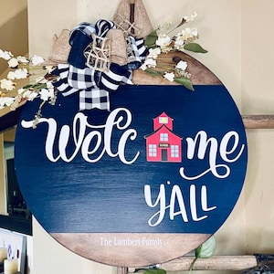 Interchangeable Sign For Front Door, Seasonal Door Hanger, Front Door Decor, Farmhouse Wreath, Everyday Door Sign